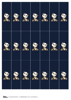 KIT IMPRIMIBLE PANDA - tienda online