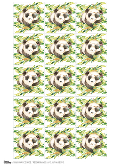 KIT IMPRIMIBLE PANDA en internet