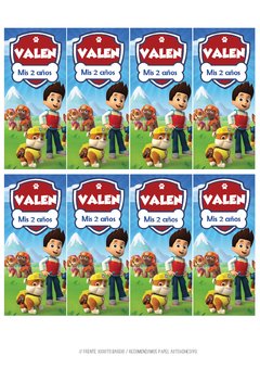 Imagen de KIT IMPRIMIBLE PAW PATROL