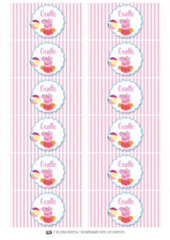 Imagen de KIT IMPRIMIBLE PEPPA PIG POOL PARTY