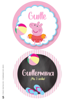 KIT IMPRIMIBLE PEPPA PIG POOL PARTY - comprar online