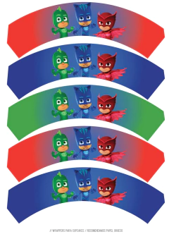 KIT IMPRIMIBLE PJMASK HEROES PIJAMAS - tienda online