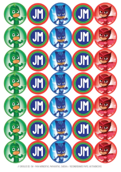 KIT IMPRIMIBLE PJMASK HEROES PIJAMAS