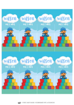 Imagen de KIT IMPRIMIBLE Pocoyo