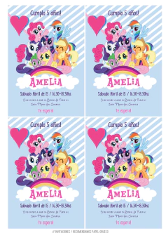 Kit imprimible Mi pequeño Pony - Tres Cerditos Kits Imprimibles