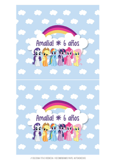 Kit imprimible Mi pequeño Pony - Tres Cerditos Kits Imprimibles