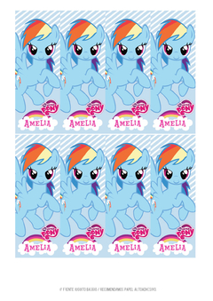 Kit imprimible Mi pequeño Pony - tienda online
