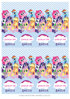 Kit imprimible Mi pequeño Pony - comprar online