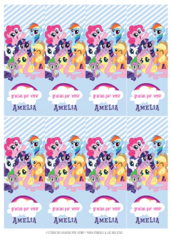 Kit imprimible Mi pequeño Pony - comprar online