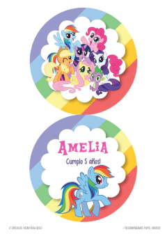 Kit imprimible Mi pequeño Pony - Tres Cerditos Kits Imprimibles