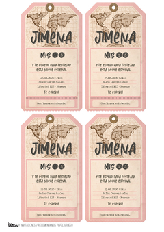 KIT IMPRIMIBLE POR EL MUNDO ROSA - comprar online