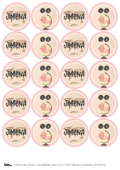 KIT IMPRIMIBLE POR EL MUNDO ROSA - Tres Cerditos Kits Imprimibles