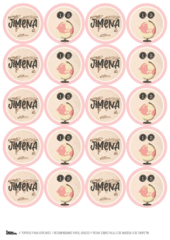 KIT IMPRIMIBLE POR EL MUNDO ROSA - Tres Cerditos Kits Imprimibles