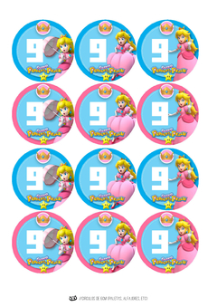 KIT IMPRIMIBLE Princesa Peach Super Mario en internet