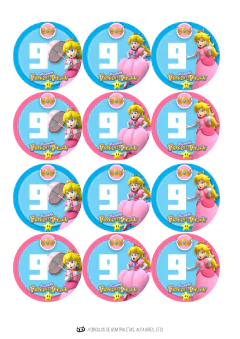 KIT IMPRIMIBLE Princesa Peach Super Mario en internet
