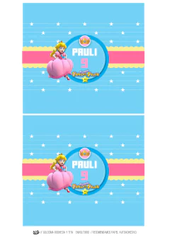 Imagen de KIT IMPRIMIBLE Princesa Peach Super Mario
