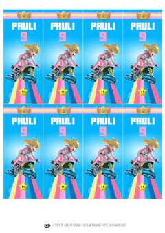 KIT IMPRIMIBLE Princesa Peach Super Mario