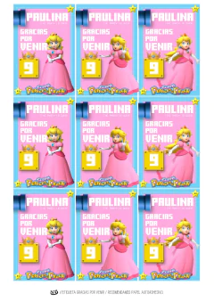 Imagen de KIT IMPRIMIBLE Princesa Peach Super Mario