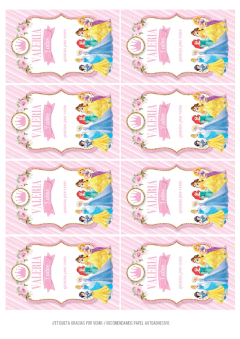 Kit imprimible Princesas Disney