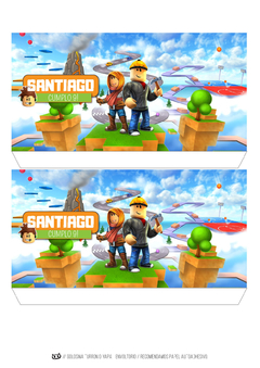 Kit imprimible Roblox Game en internet