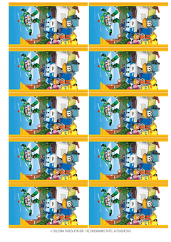 Imagen de Kit imprimible Robocar Poli