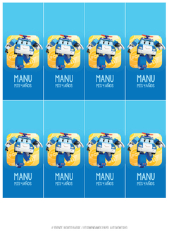Kit imprimible Robocar Poli en internet