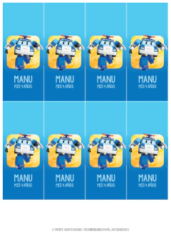 Kit imprimible Robocar Poli en internet