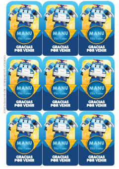 Imagen de Kit imprimible Robocar Poli