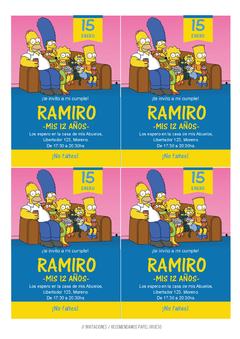 KIT IMPRIMIBLE LOS SIMPSONS - comprar online