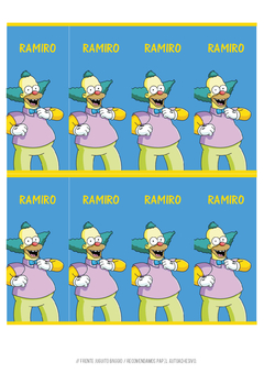 KIT IMPRIMIBLE LOS SIMPSONS