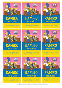 KIT IMPRIMIBLE LOS SIMPSONS - tienda online