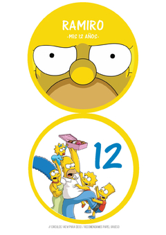 KIT IMPRIMIBLE LOS SIMPSONS