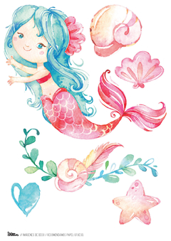 Kit imprimible Sirenas - tienda online