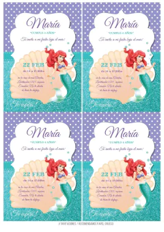 KIT IMPRIMIBLE LA SIRENITA - comprar online