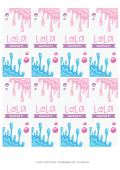 Imagen de KIT IMPRIMIBLE Slime party