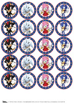 KIT IMPRIMIBLE SONIC BOOM - Tres Cerditos Kits Imprimibles