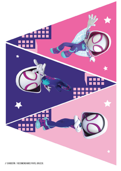 KIT IMPRIMIBLE Spider Ghost Gwen - comprar online
