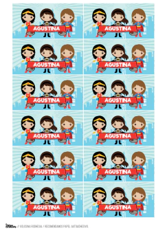 Kit imprimible Super chicas - tienda online