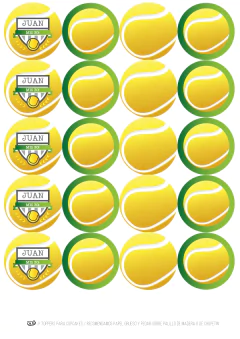 KIT IMPRIMIBLE Tenis