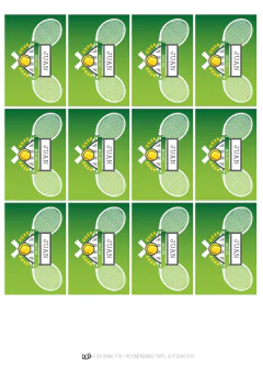 KIT IMPRIMIBLE Tenis