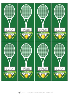 KIT IMPRIMIBLE Tenis en internet