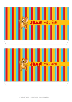 Kit imprimible Tom y Jerry