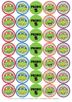 Kit imprimible Tortugas Ninja