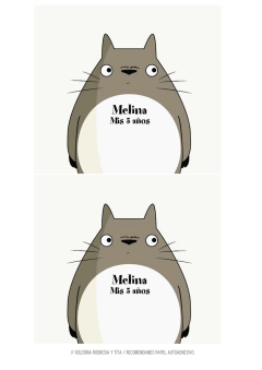 Kit imprimible Totoro - comprar online