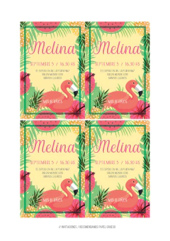 Kit imprimible Tropical - Tres Cerditos Kits Imprimibles