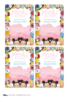 Kit imprimible Tsum tsum - Tres Cerditos Kits Imprimibles