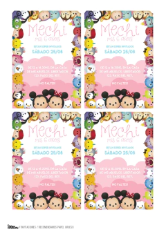 KIT IMPRIMIBLE TSUM TSUM - Tres Cerditos Kits Imprimibles