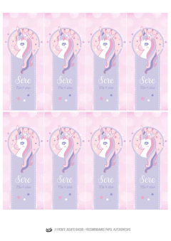 Kit imprimible Unicornio & cupcakes - Tres Cerditos Kits Imprimibles