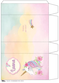 KIT IMPRIMIBLE UNICORNIO - comprar online