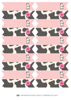 KIT IMPRIMIBLE VACA LOLA - Tres Cerditos Kits Imprimibles